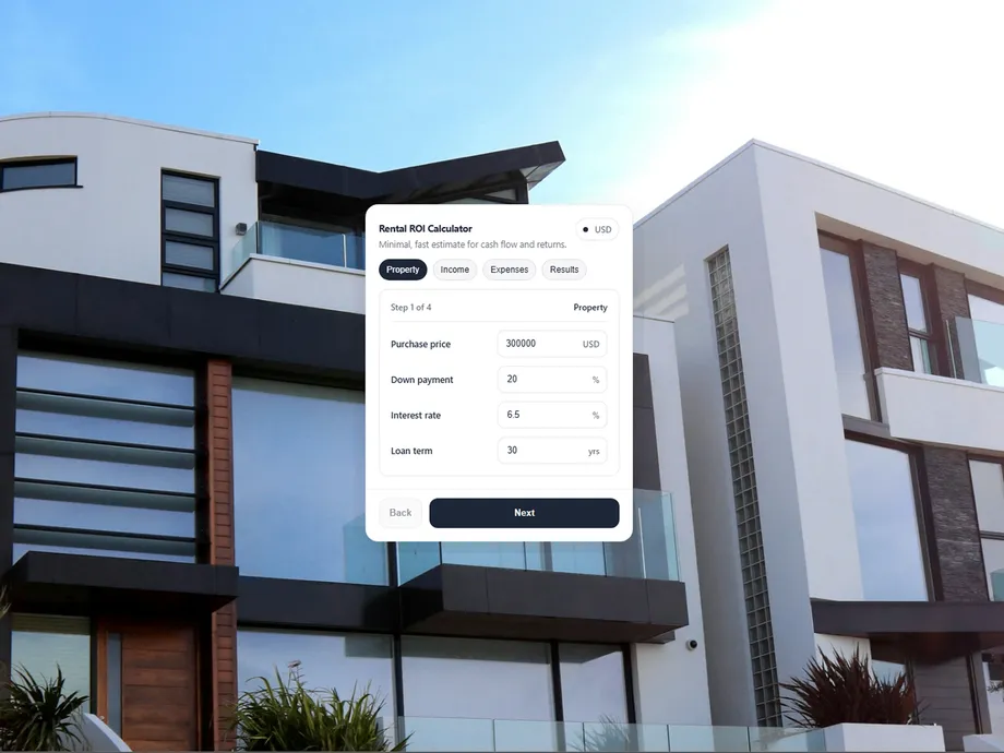 Rental Calculator preview